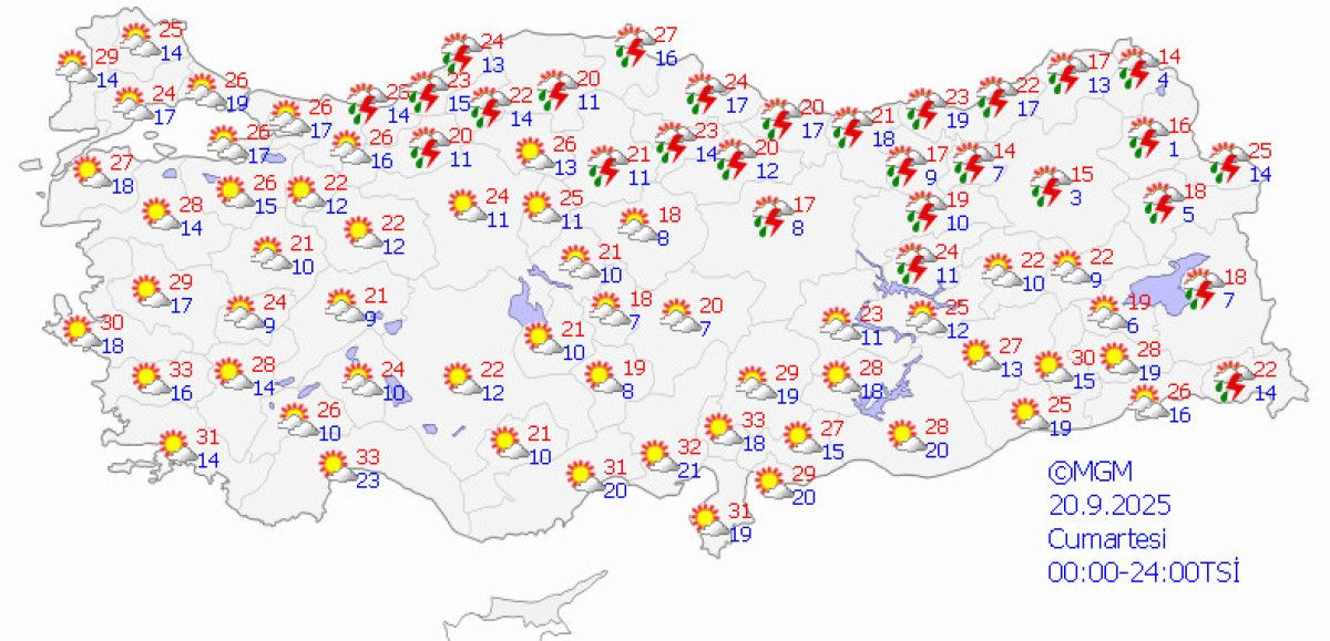 Türkiye'de Yeni Yağışlı Sistem: Kuzey ve Doğu Kesimlerde Yağışlar ve Düşen Sıcaklıklar