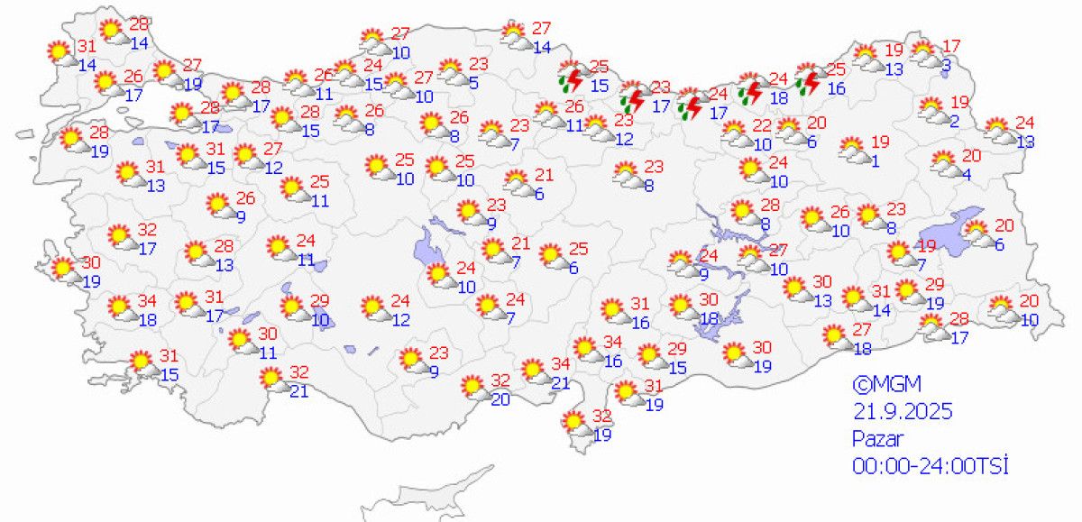 Türkiye'de Yeni Yağışlı Sistem: Kuzey ve Doğu Kesimlerde Yağışlar ve Düşen Sıcaklıklar